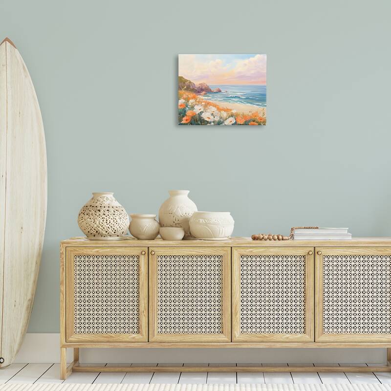 Stupell Poppies by Beach Bay Canvas Wall Art Design By Arlington Prints