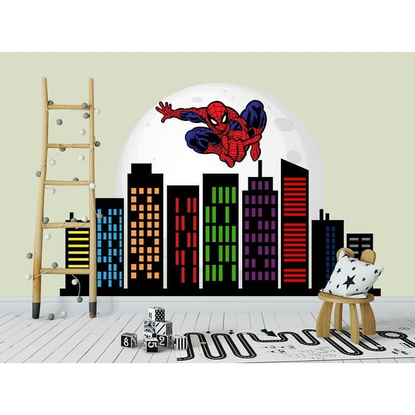 Spider Man Wall Decal Superhero Skyline Bed Bath Beyond 34078499 spider-man-wall-decal-superhero-skyline-bed-bath-beyond-34078499