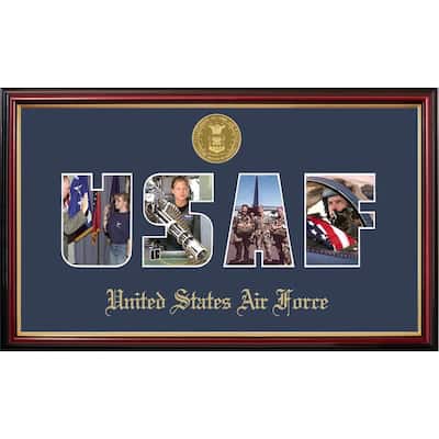 Patriot Frames Air Force Collage Photo Petite Frame with Gold Medallion