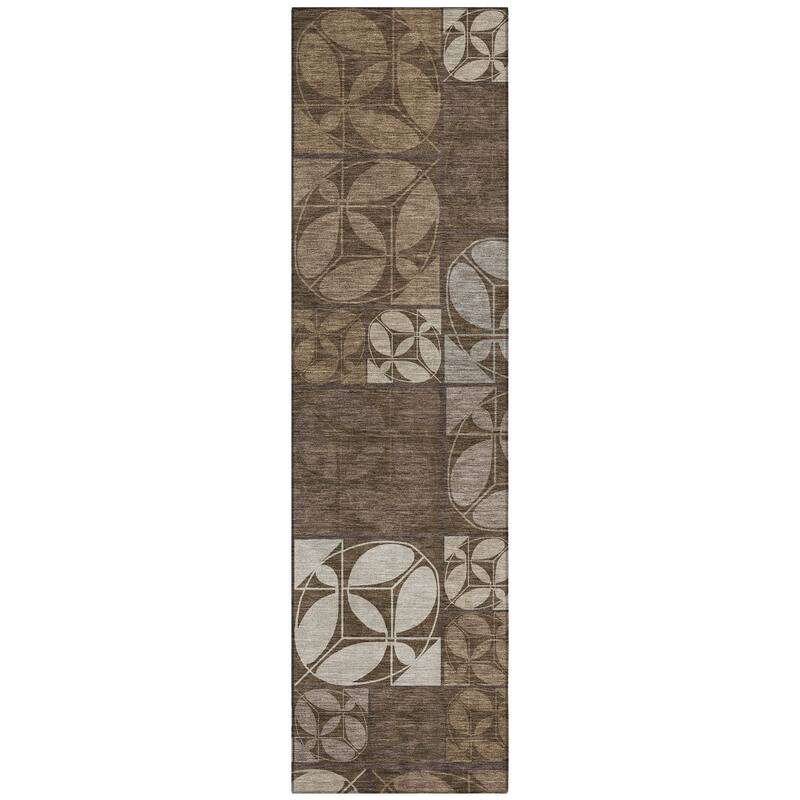Machine Washable Indoor/ Outdoor Patch Lupton Chantille Rug