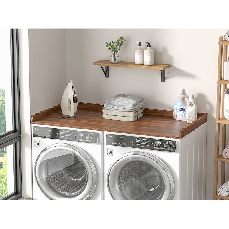 Anmytek Washer and Dryer Countertop 27.5"x54" for Laundry Room Organization
