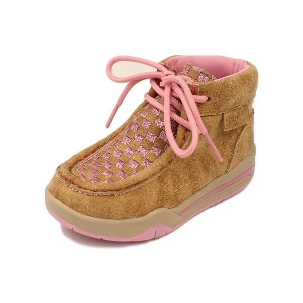 Shop Twister Casual Shoes Girls Lauren Chukka Glitter Lace Tan