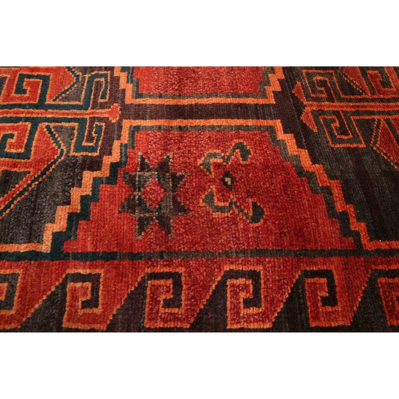 ECARPETGALLERY Hand-knotted Melis Vintage Red Wool Rug - 6'7 x 8'10
