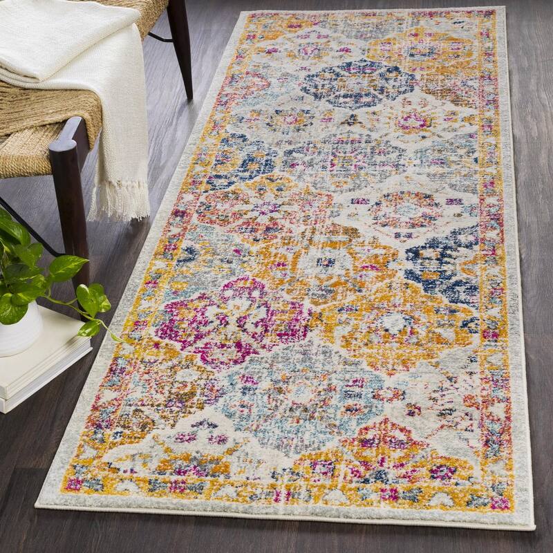 Livabliss Harput Transitional Medallion Area Rug - Multi-Color - 2' 7" x 10' 2"