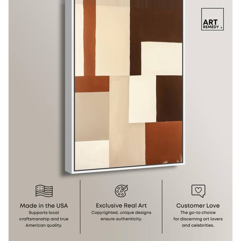 Tonal Grid I Canvas by Art Remedy