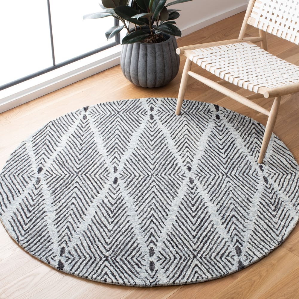 SAFAVIEH Handmade Micro-Loop Rodanthi Modern Wool Rug