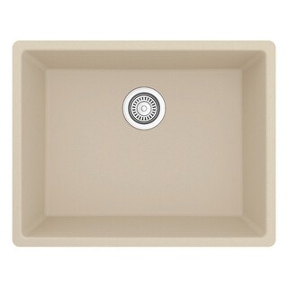 Karran Undermount 24.38 in Single Bowl Quartz Kitchen Sink