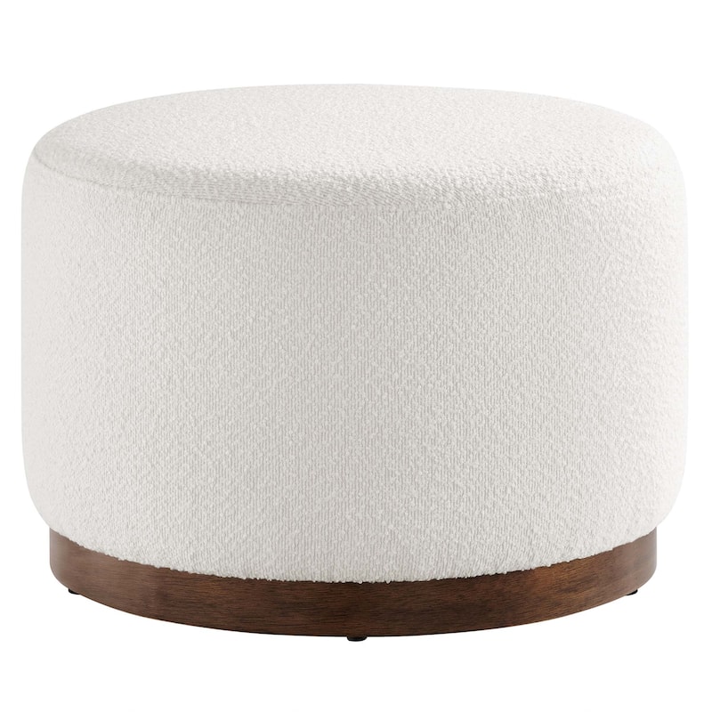Tilden Large 23"/29"/38" Round Boucle Upholstered Ottoman