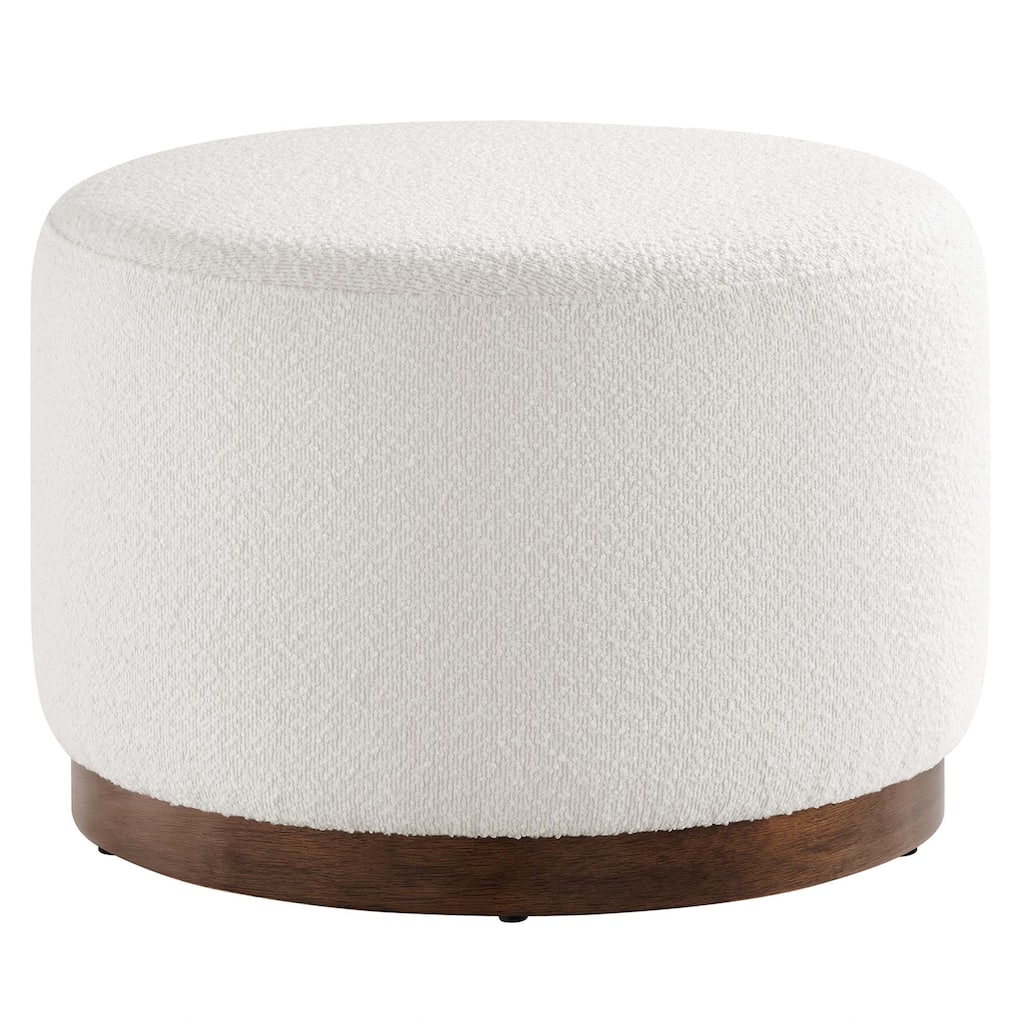 Tilden Large 23"/29"/38" Round Boucle Upholstered Ottoman