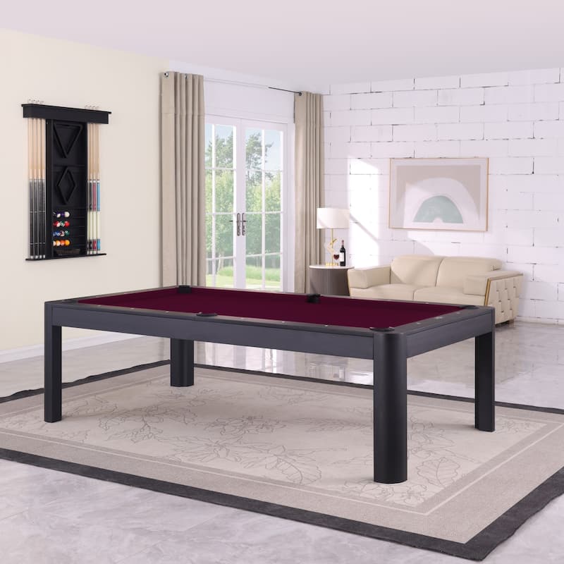 Cadora Duo 7FT Slate Pool Table in Black Ash With Dining top