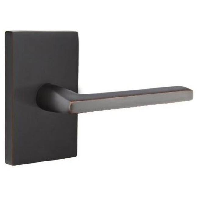 Emtek Helios Left Handed Non-Turning Two-Sided Dummy Door Lever Set - Oil Rubbed Bronze