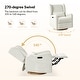 preview thumbnail 33 of 33, Remo Modern Electric Waterproof Nursery Swivel Glider Recliner with Built-in Nightlight and USB ports Set of 2 by HULALA HOME