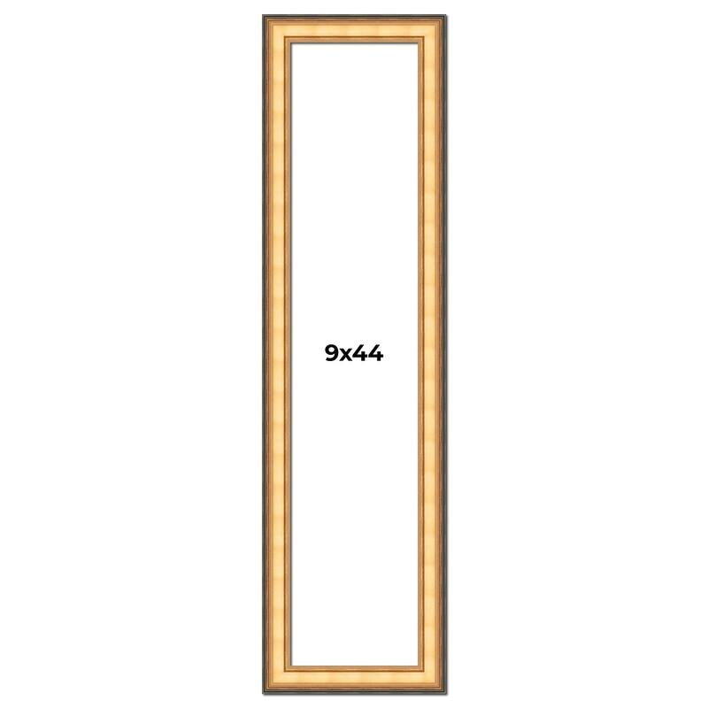 9x44 Frame Gold Plein Aire Solid Wood Picture Frame Width 2 Inches |