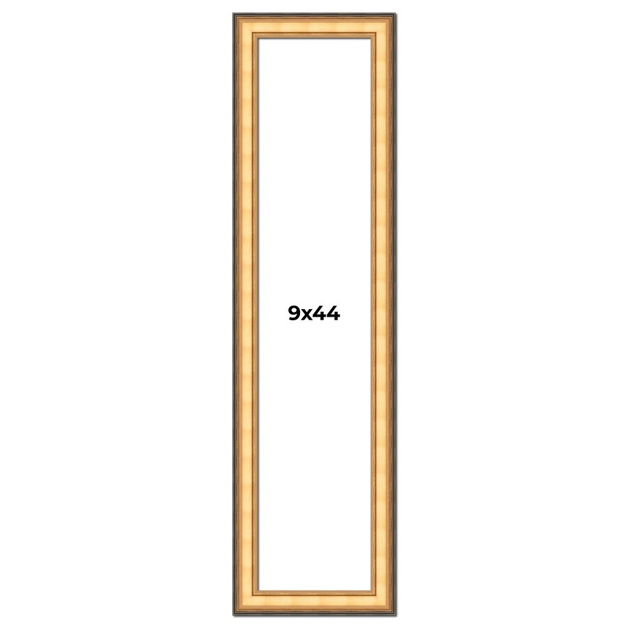 9x44 Frame Gold Plein Aire Solid Wood Picture Frame Width 2 Inches |