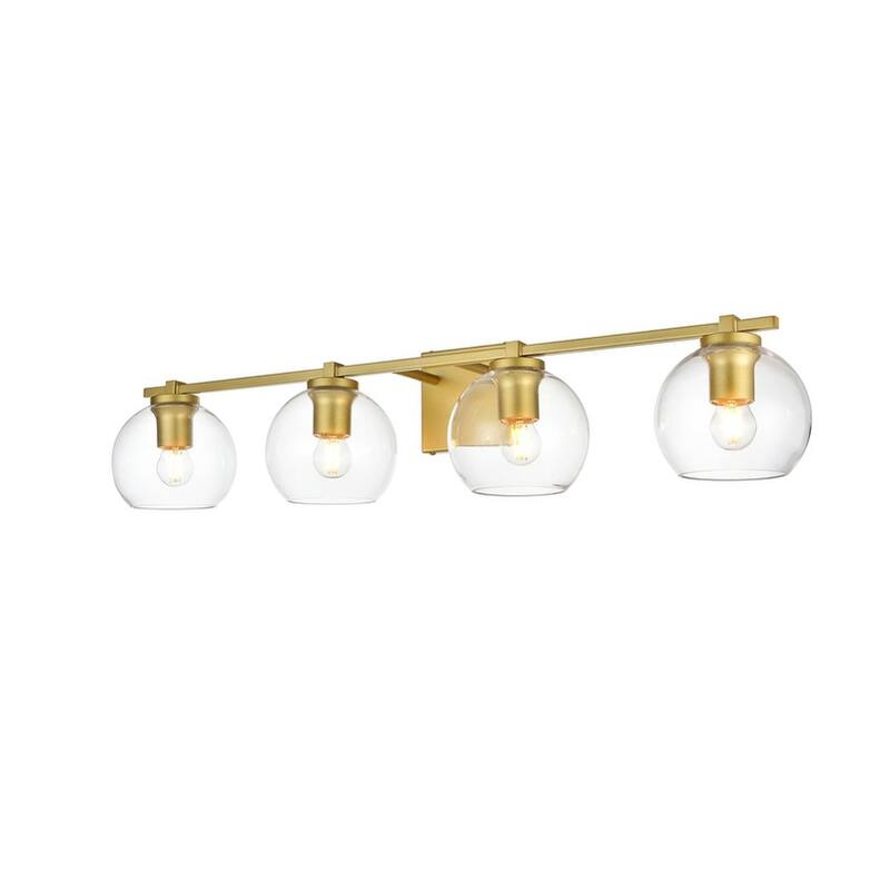 Julian 1 Light Black and Clear Bath Sconce