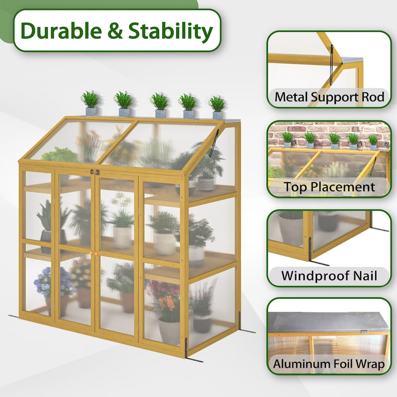 Wooden Greenhouse Garden Shed for Plants,Wooden Garden Greenhouse,Greenhouse Wooden Cold Frame Greenhouse