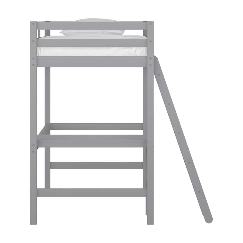 Hillsdale Caspian Wood Twin Loft Bed with Desk