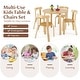 preview thumbnail 7 of 28, Gymax 5-Piece Kids Wooden Curved Back Activity Table & Chair Set w/Toy