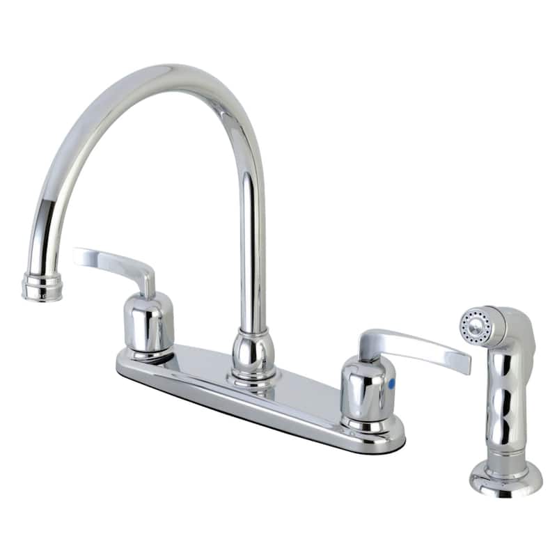 Kingston Brass Centurion 1.8 GPM Standard Kitchen Faucet - Includes - Polished Chrome