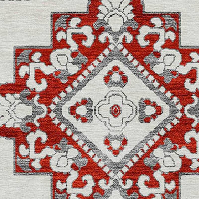 HomeRoots Medallion Transitional Rectangle Outdoor Rug