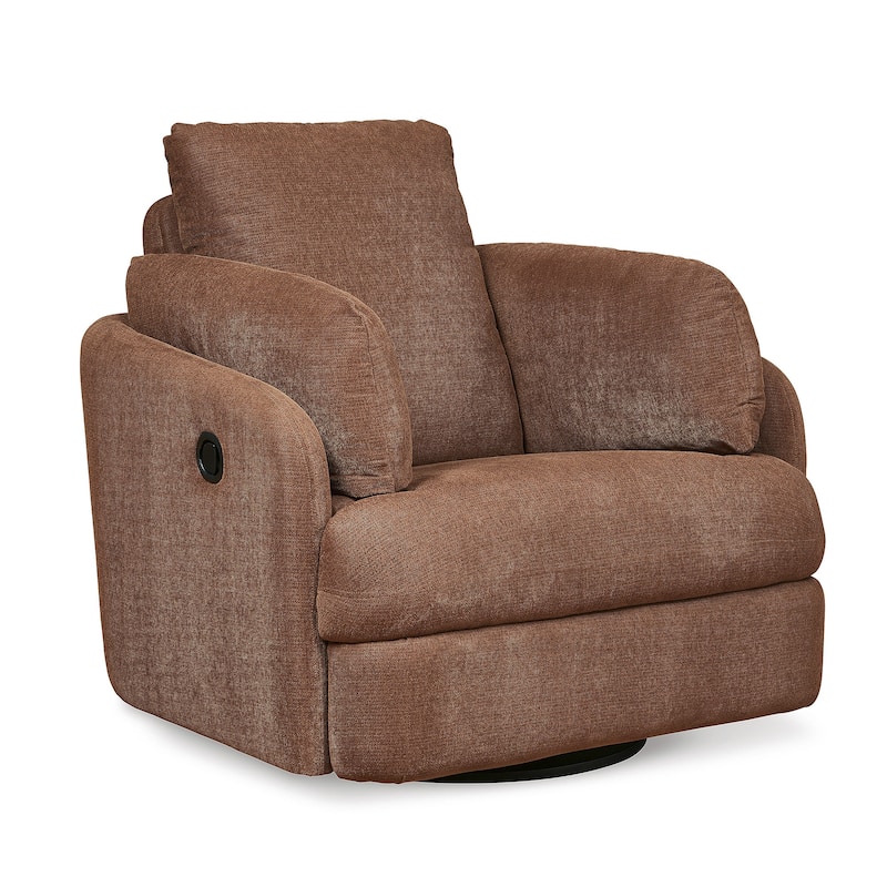 Signature Design by Ashley Modmax Brown Swivel Glider Recliner