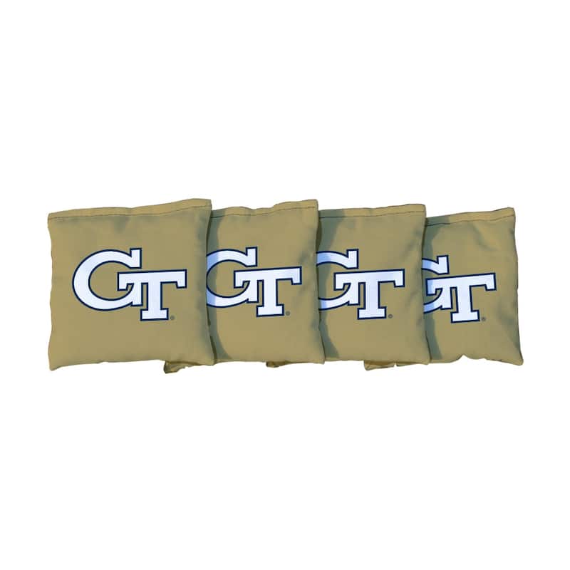 Georgia Tech GT Yellow Jackets Gold Cornhole Bags - Corn Filled