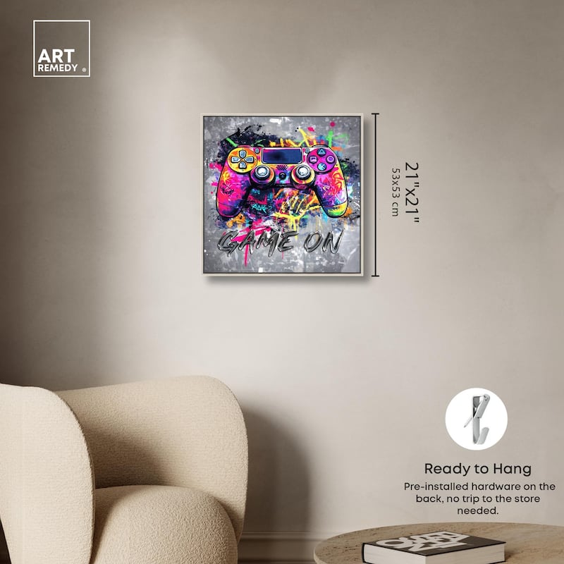Game On Canvas by Art Remedy