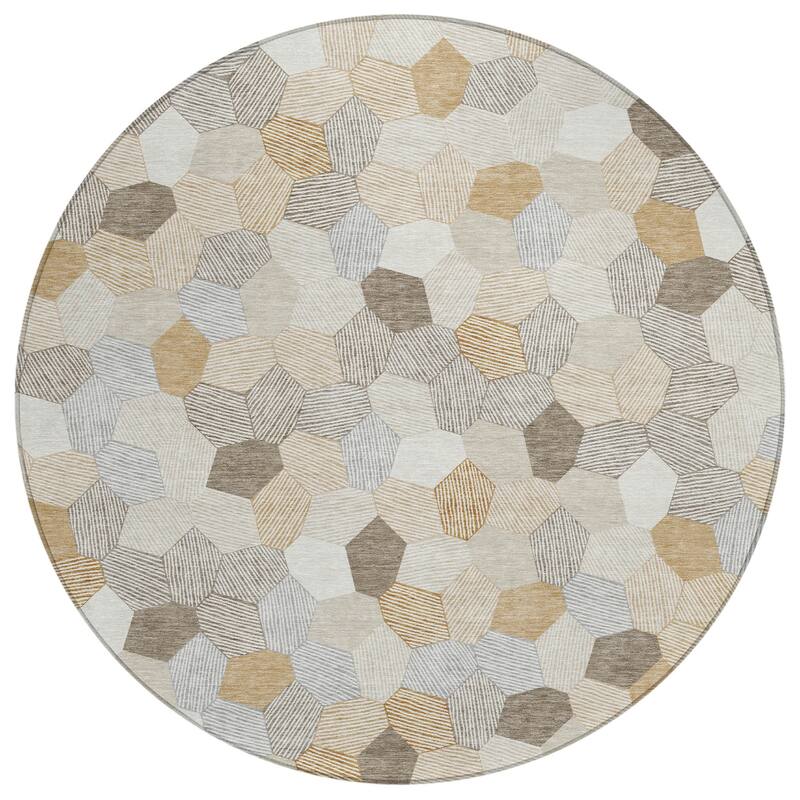 Machine Washable Indoor/ Outdoor Modern Loyd Chantille Rug