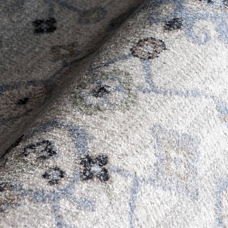 Nuloom Bridie Medallion Machine Washable Area Rug