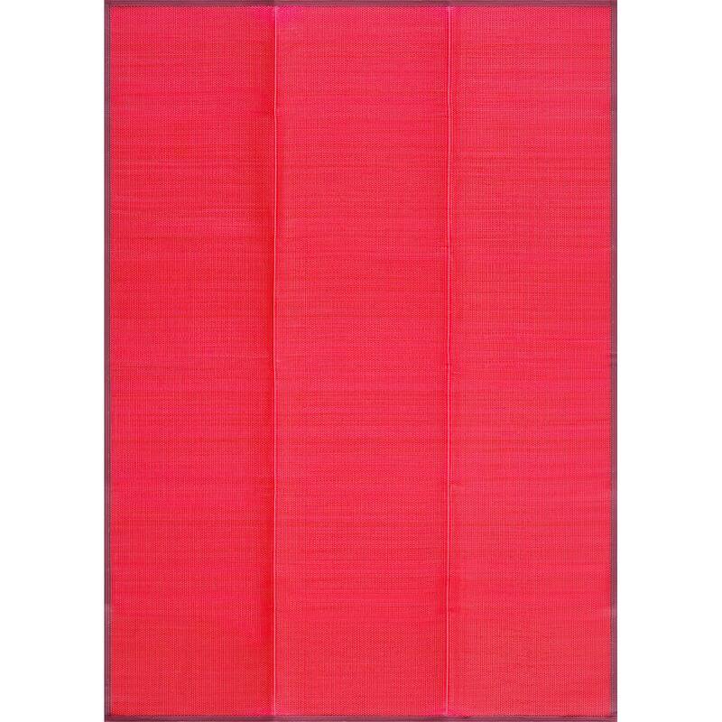 Lalune Beach Solid Color Indoor Outdoor Polypropylene Area Rug