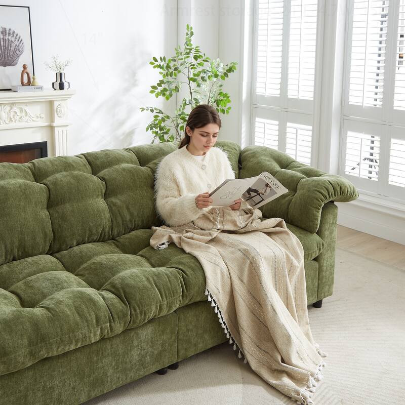 Comfortable Chenille Sofa for Various Spaces, Enhancing Interior Style