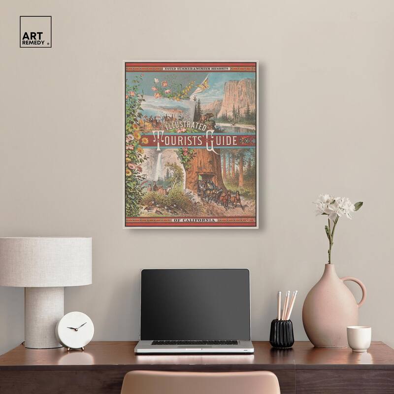 Tourists' Guide to California Canvas by Art Remedy
