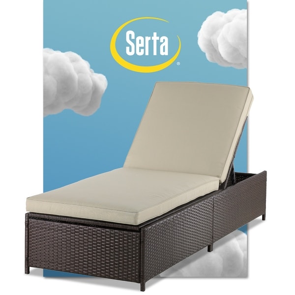 Outdoor lounge chair with storage clearance