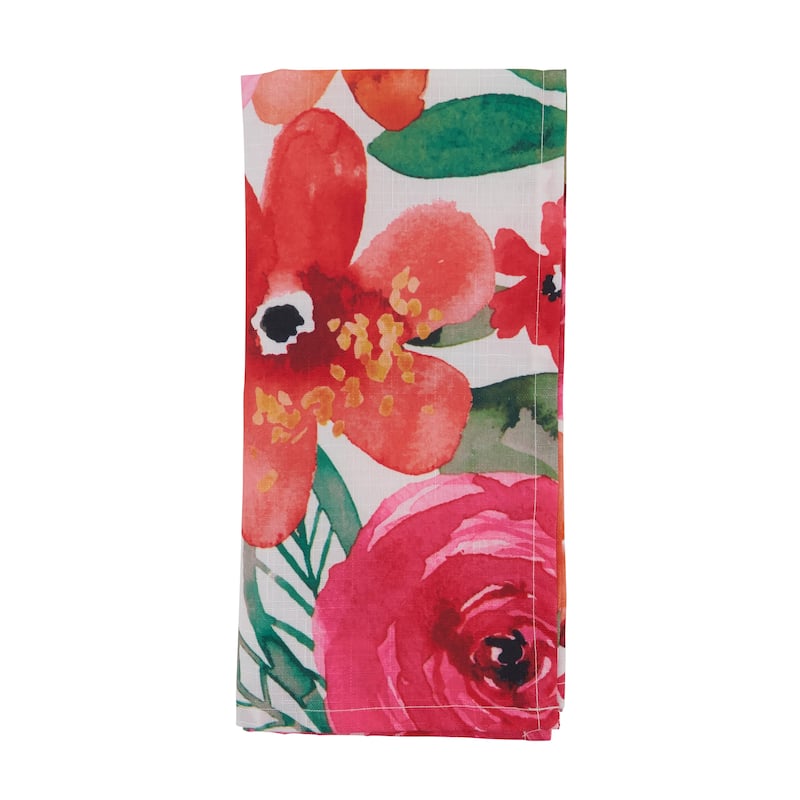 Floral Design Napkins (Set of 12) - 20" x 20"