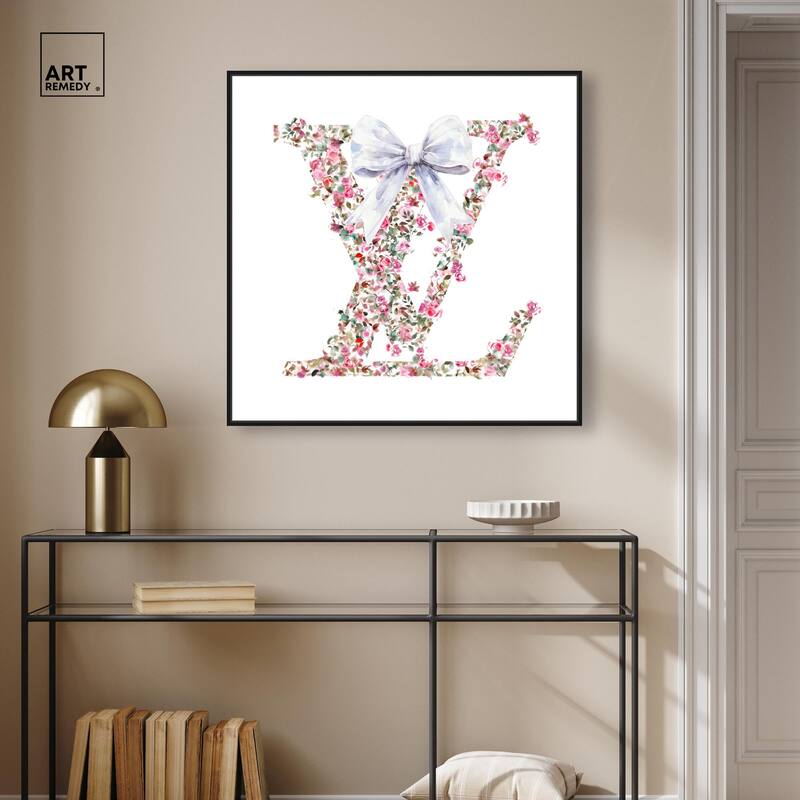 Makes Me Believe Bow Canvas by Art Remedy