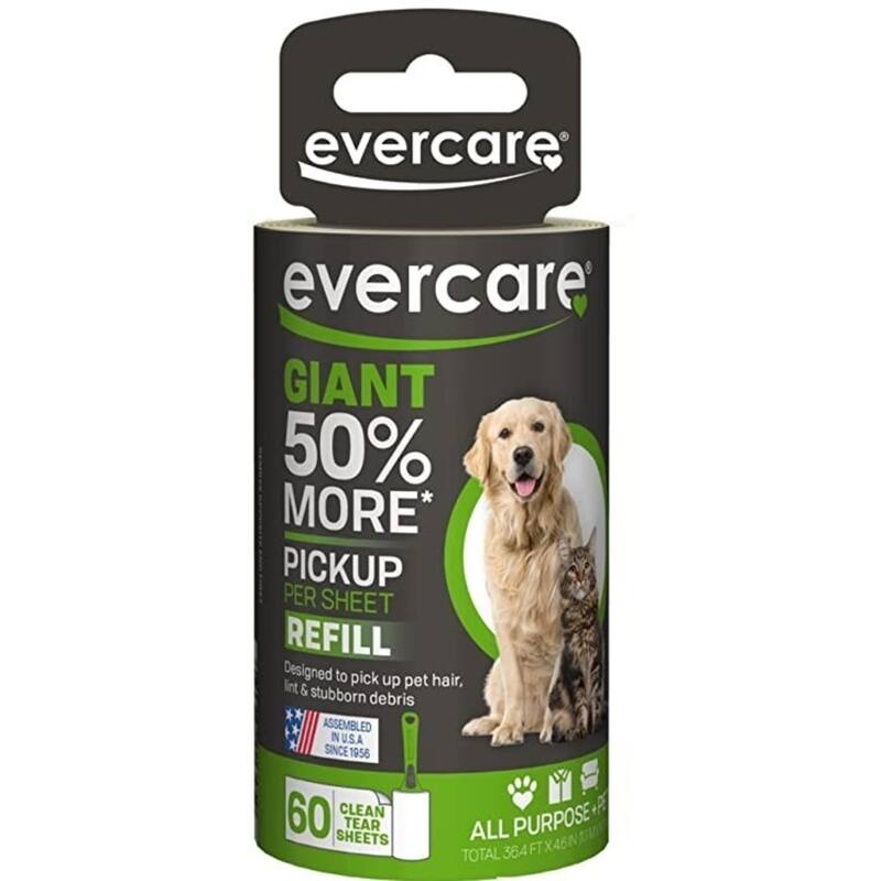 Evercare Giant Pet Hair Roller Refill 60 Sheets - 1 Pack