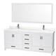 Option White / Giotto Quartz Top / Brushed Chrome