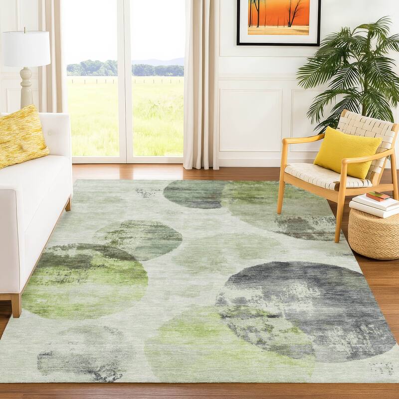 Machine Washable Indoor/ Outdoor Contemporary Micha Chantille Rug