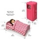 preview thumbnail 4 of 9, Badger Basket Doll Travel Case with Bed and Bedding - Pink