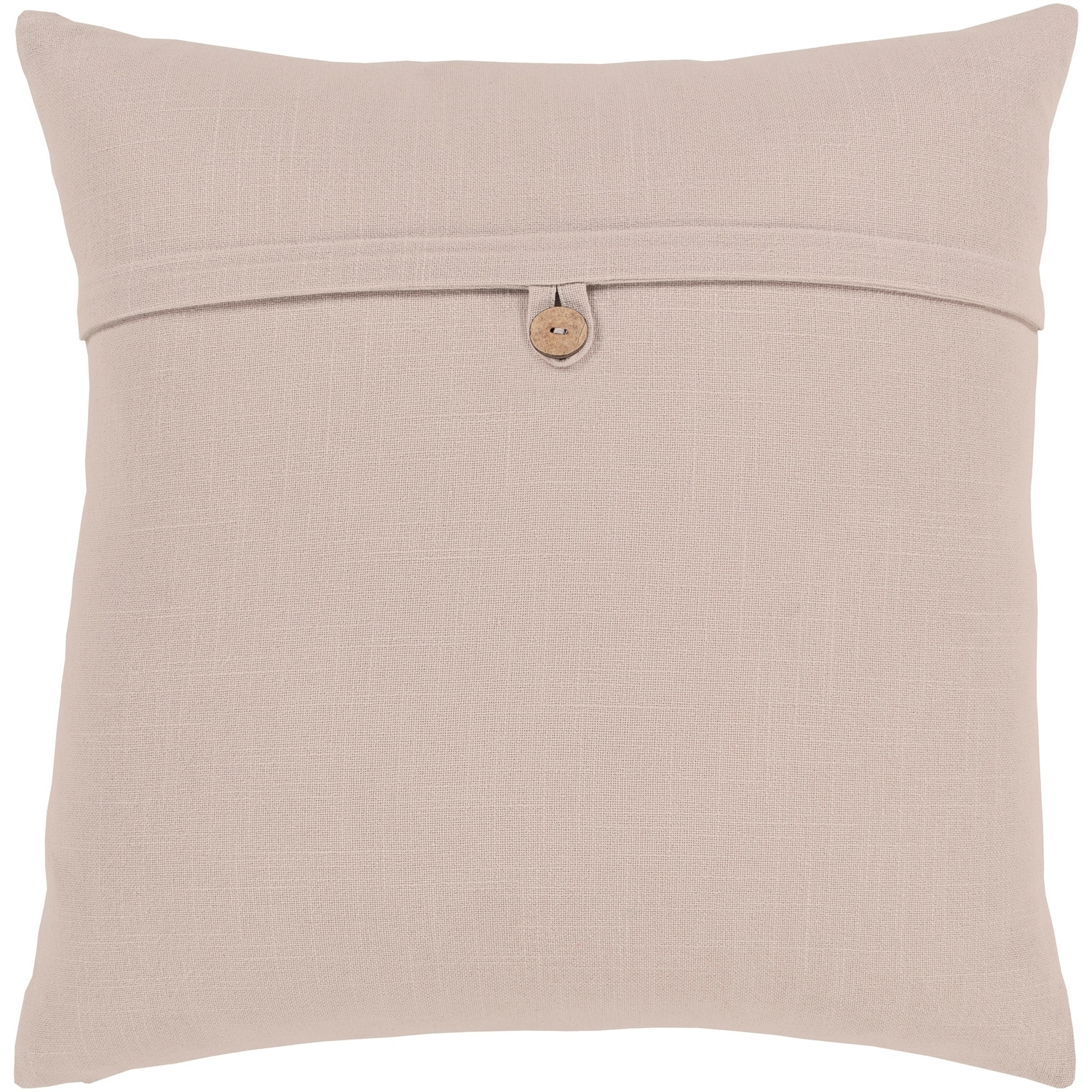 Artistic Weavers Demetra Traditional Button Taupe Feather Down or Poly Filled Throw Pillow 18-inch