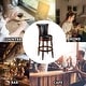 preview thumbnail 7 of 7, Solid Wood Swivel Bar Stool Carved Hardwood Rotatable Pub Height Stools
