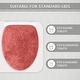 preview thumbnail 23 of 189, Home Weavers Waterford Collection Cotton Toilet Lid Rug | Elastic Fit | Fit Most Standard Toilet Lid | 18"x18"