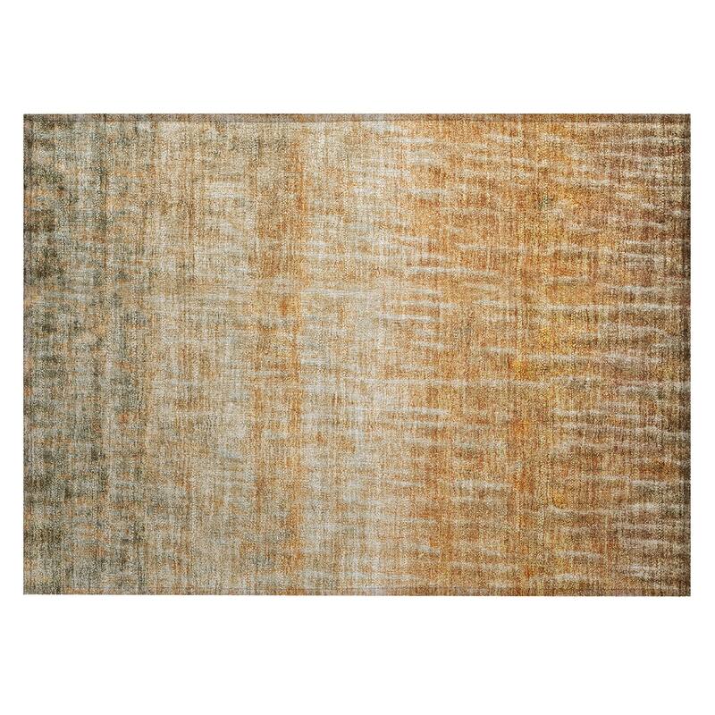 Machine Washable Indoor/ Outdoor Contemporary Ombre Chantille Rug