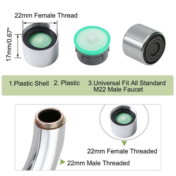 Shop 4pcs M22 Faucet Aerator Faucet Replacement Water Filter