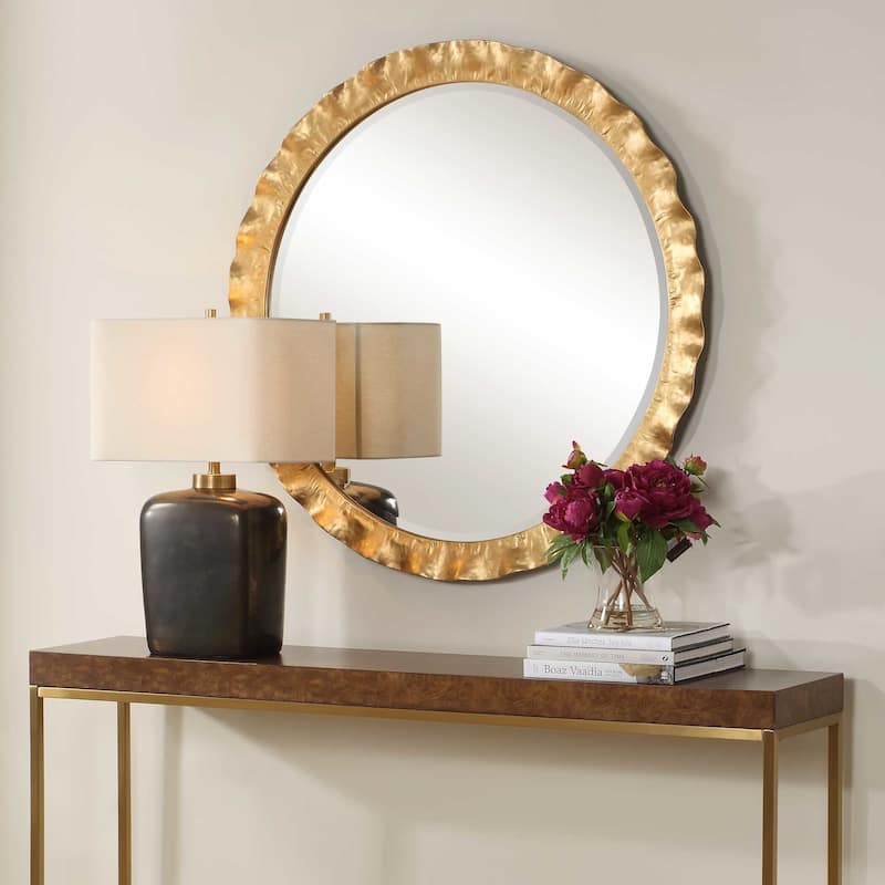 Uttermost 08257 Haya 39-3/4" Diameter Circular Beveled Metal Framed