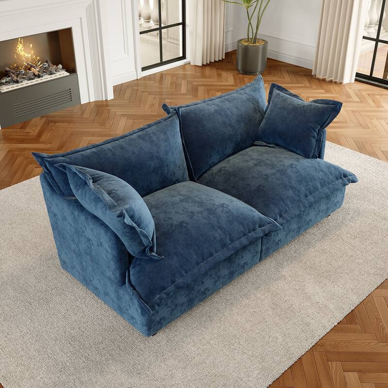 Cloud Chenille Upholstered Modular Sectional Sofa