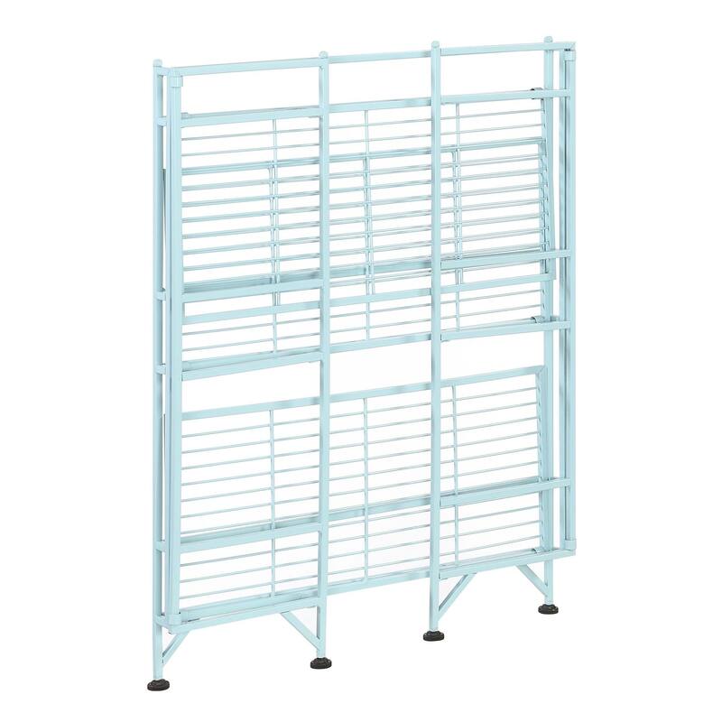 Convenience Concepts Xtra Storage 3 Tier Wide Folding Metal Shelf