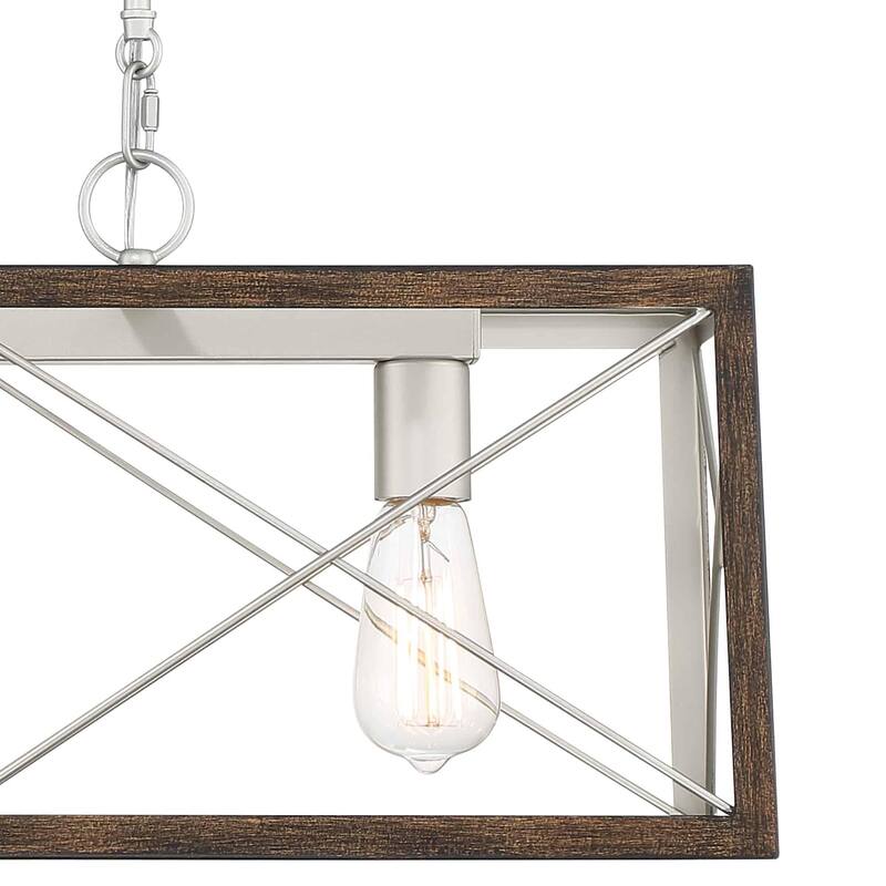 Acroma 3 - Light Linear Modern Farmhouse Rectangle Chandelier