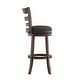 preview thumbnail 22 of 43, Verona Linen Ladder Back Swivel Bar Stool by iNSPIRE Q Classic