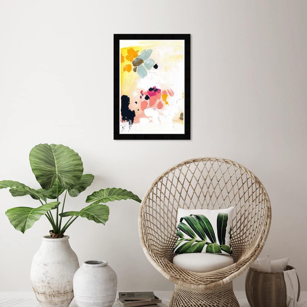 Wynwood Studio Prints Abstract Happy Coincidence White and Modern & Contemporary Wall Art Canvas Print